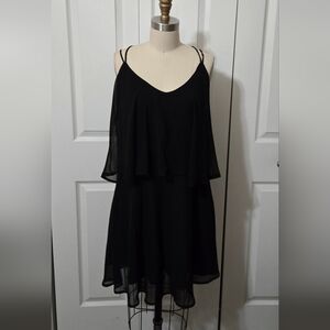 Mansa Black Dress, Size Medium, w/Criss Cross Straps in back, EUC